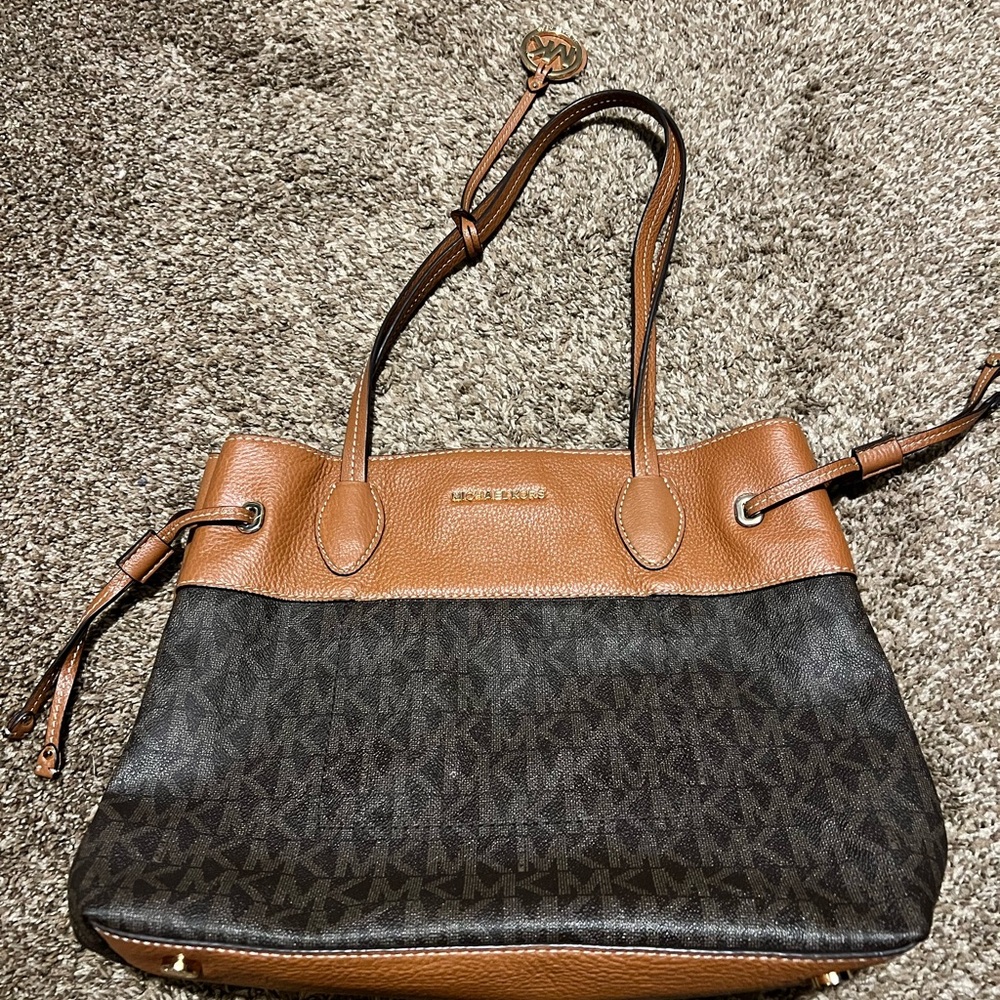 Michael Kors Brown and Black Shoulder Bag
